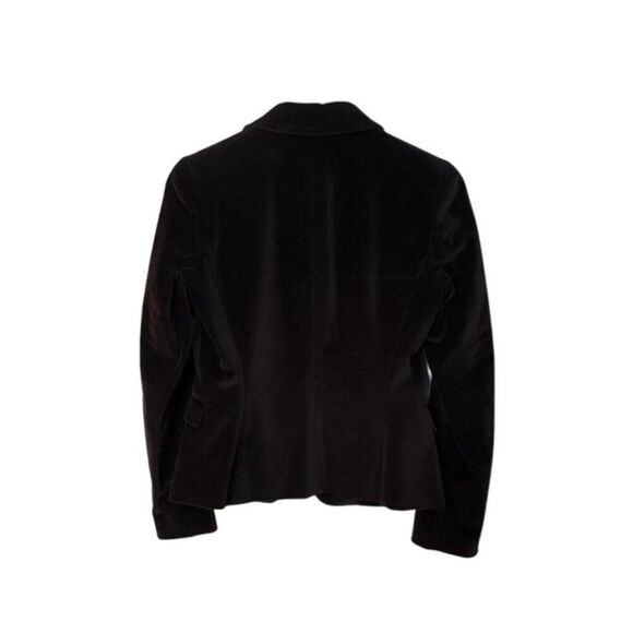 Tahari Brown Velvet Blazer Coat Womens Size 4 - Picture 2 of 5